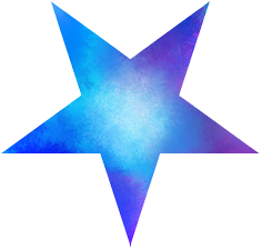 A five-pointed star with a gradient color transitioning from blue to purple and a textured, slightly cloudy appearance.

Description generated by AI